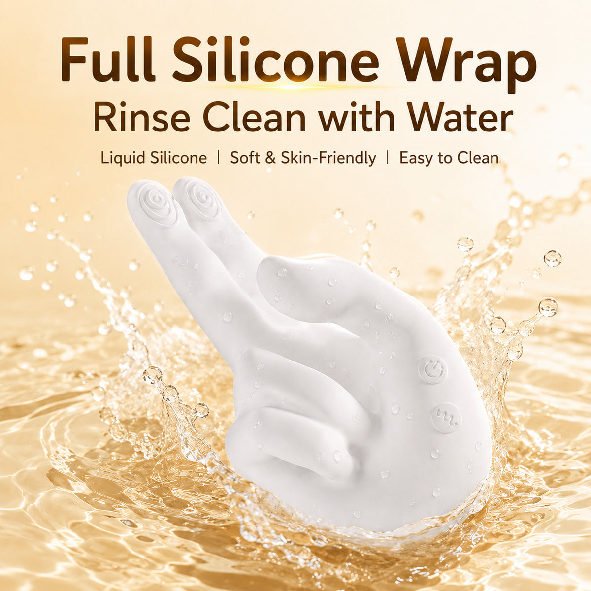 Golden Right Hand Heating Tapping Massager